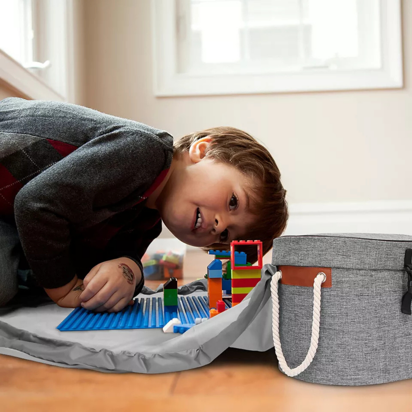 Kids Kingdom™ Play Mat With Basket